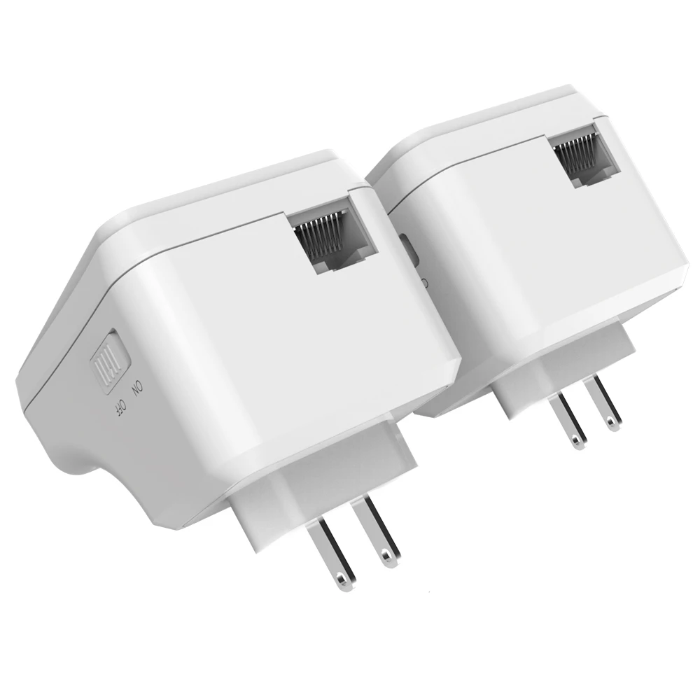 Wavlink 1 пара AV500 Powerline Ethernet адаптер сетевой комплект беспроводной-N 300 Мбит/с wifi удлинитель Homeplug AV Plug and play IPTV EU/US