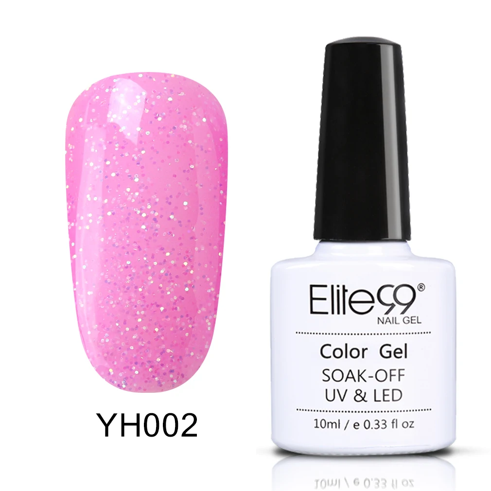 Elite99 уф-гель лак для ногтей 10 мл долгое уф-гель красочные Polishes наир искусство выбрать 1 розовая серия в 12 цветах - Цвет: YH002-10ML