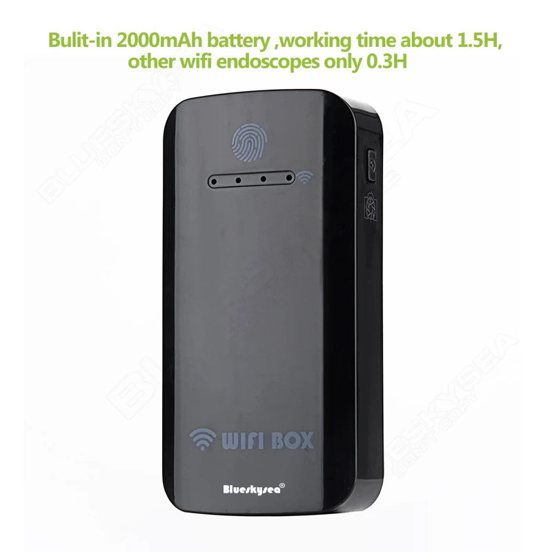 Blueskysea Беспроводной Wi-Fi коробка для USB эндоскопа enspection Камера Встроенный 2000 мАч