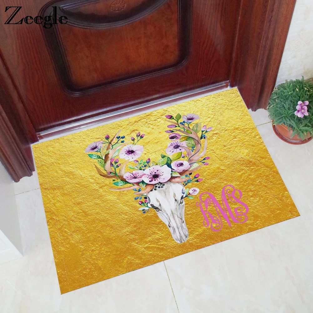 

Zeegle Floor Mats Carpets In the Hallway Non-slip Bathroom Mats Kitchen Rugs Soft Bedroom Carpet Bedside Rugs Entrance Doormat