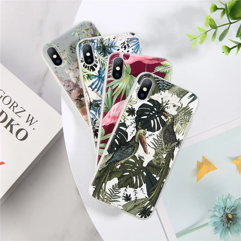 Чехол для телефона Lovebay iPhone 6 S 7 8 Plus X XR Max 5 5S SE модный 3D винтажный Цветочный