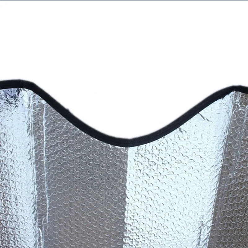 Car styling car windshidle visor cover aluminum foil portable folding dust shield sun block sunshade auto accessories 130*160cm |