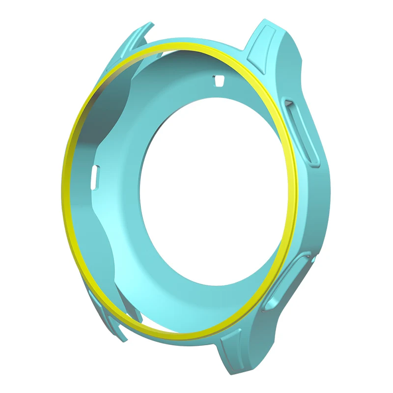 Light Teal-Yellow AWINNER силиконовые защитные чехлы для samsung gear S3 Frontier оболочки резиновый ремешок крышка красочные умные часы силиконовый защитный - Цвет: Light Teal-Yellow