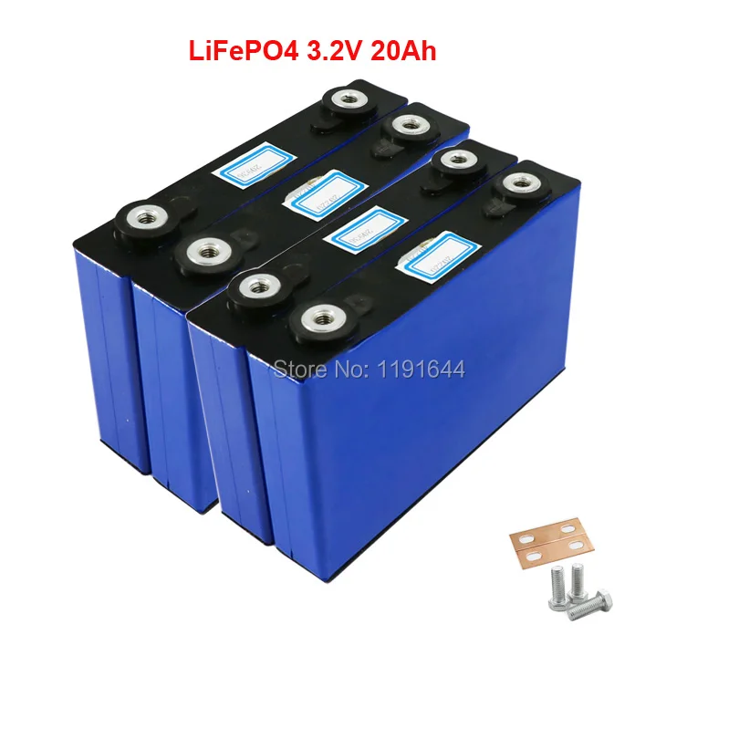 4 шт./лот LiFePO4 3,2 V 20Ah максимальный постоянный ток 200A импульсный 300A для детей возрастом от 12V 20Ah Батарея пакет
