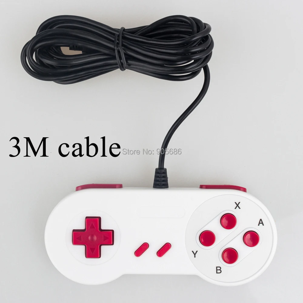 Exlene 2 шт 3 м супер классический USB контроллер SNES геймпад джойстик для PC/Pi 3 Retropie/sega