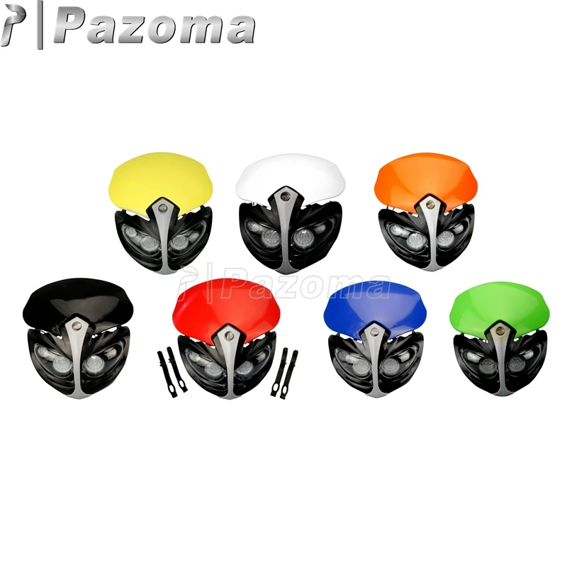 Мотоцикл Pazoma Dirt Bike фара для мотокросса двойной спортивный Honda CR CRF CRM FMX 125 250 450 Suzuki