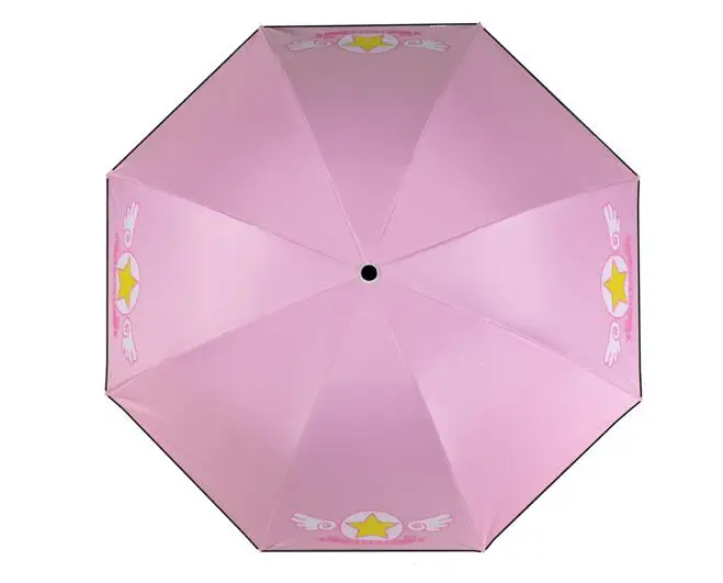 Новинка, Розовый Зонт Sakura Girl, аниме, детский зонтик, Солнечный дождь, для женщин, Parapluie, для студентов, девочек, складной зонтик, подарки