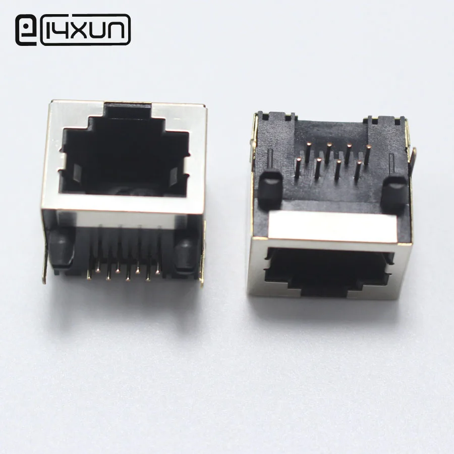 2 шт. RJ45 сетевой разъем 8 P Модульный сетевой штыревой переключатель 56 сетевой адаптер 90 градусов разъем с щит