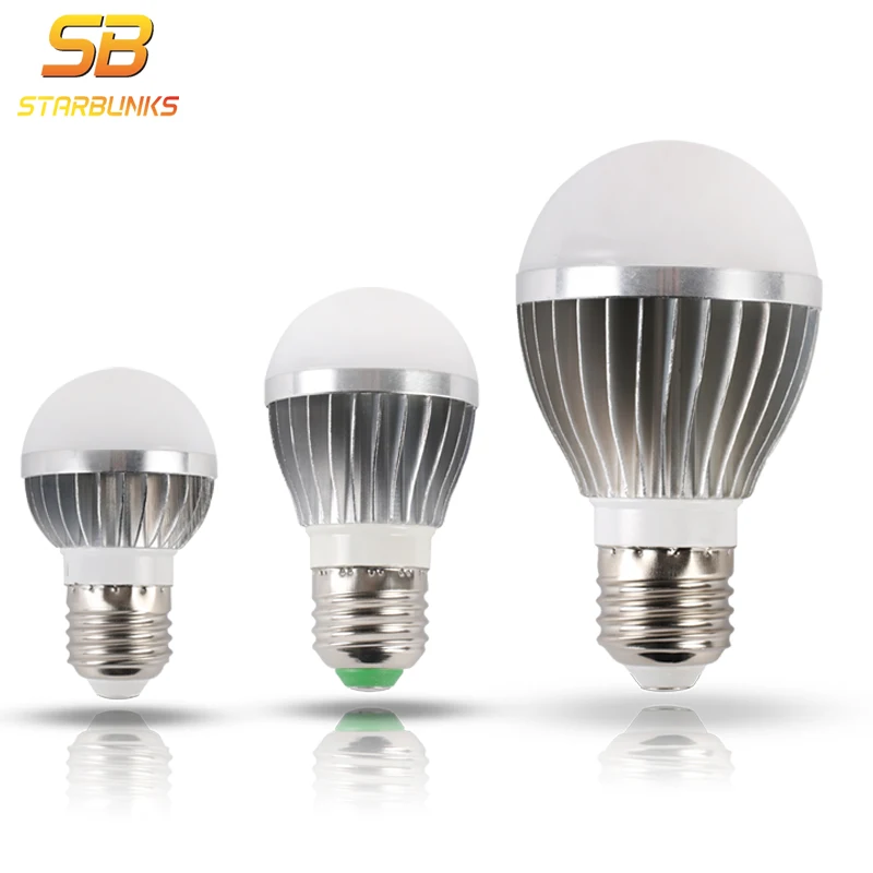 Starbunks светодио дный лампа E27 5 Вт 7 9 12 220 В Smart IC реальная Мощность холодный