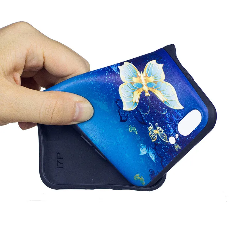 Мягкий силиконовый чехол для iPhone 8 7 Plus оригинальный Shigeary телефон случаях 3D
