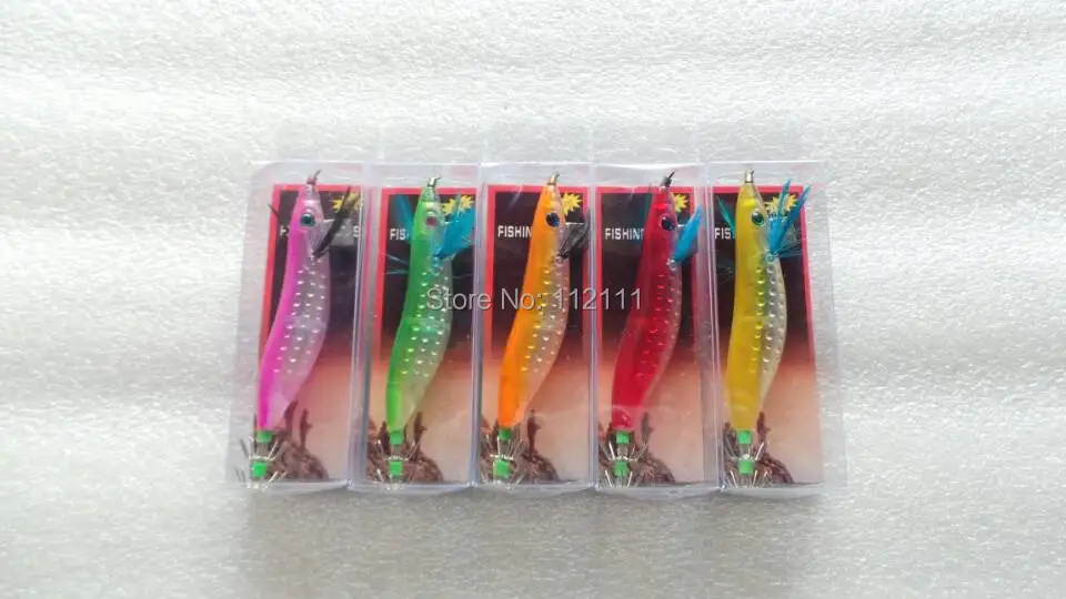 20 шт. лазерная рыболовная приманка приманки кальмары Egi креветки Джиги 10 см 14 г|laser