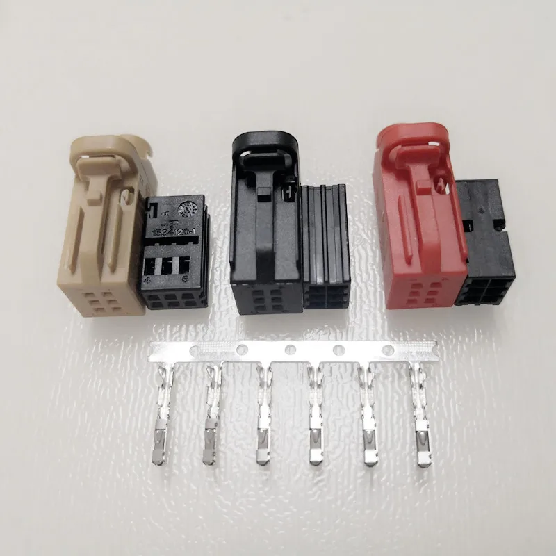 2/4 шт./лот TE 6 Pin/способ шины для легковых автомобилей Давление сигнализации Разъем для Volkswagen Golf CC Джатта Skoda Fabia Audi A3 A4 4D0 971 636