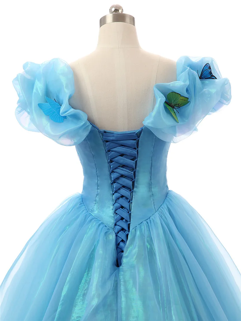 Синие пышные платья 2020 бальное платье выпускное с открытыми плечами Vestidos De 15 Anos