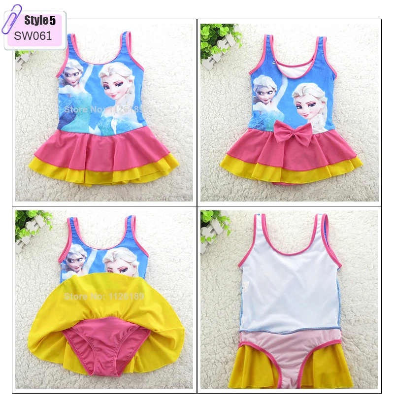 2015 New Style Girls Children Swimwear Kids Swimsuit Hot Sales One Piece Bathing Suit Beach SW070 Free Shipping |