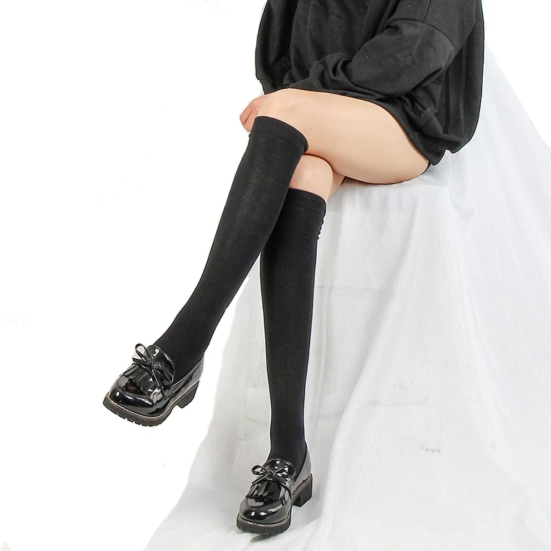 Женские хлопковые чулки женские модные длинные гольфы сексуальные гетры выше