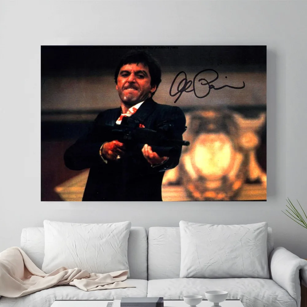 

Scarface Shooting Canvas Art Print Painting Poster Wall Picture For Living Room Home Decorative Bedroom Decor No Frame