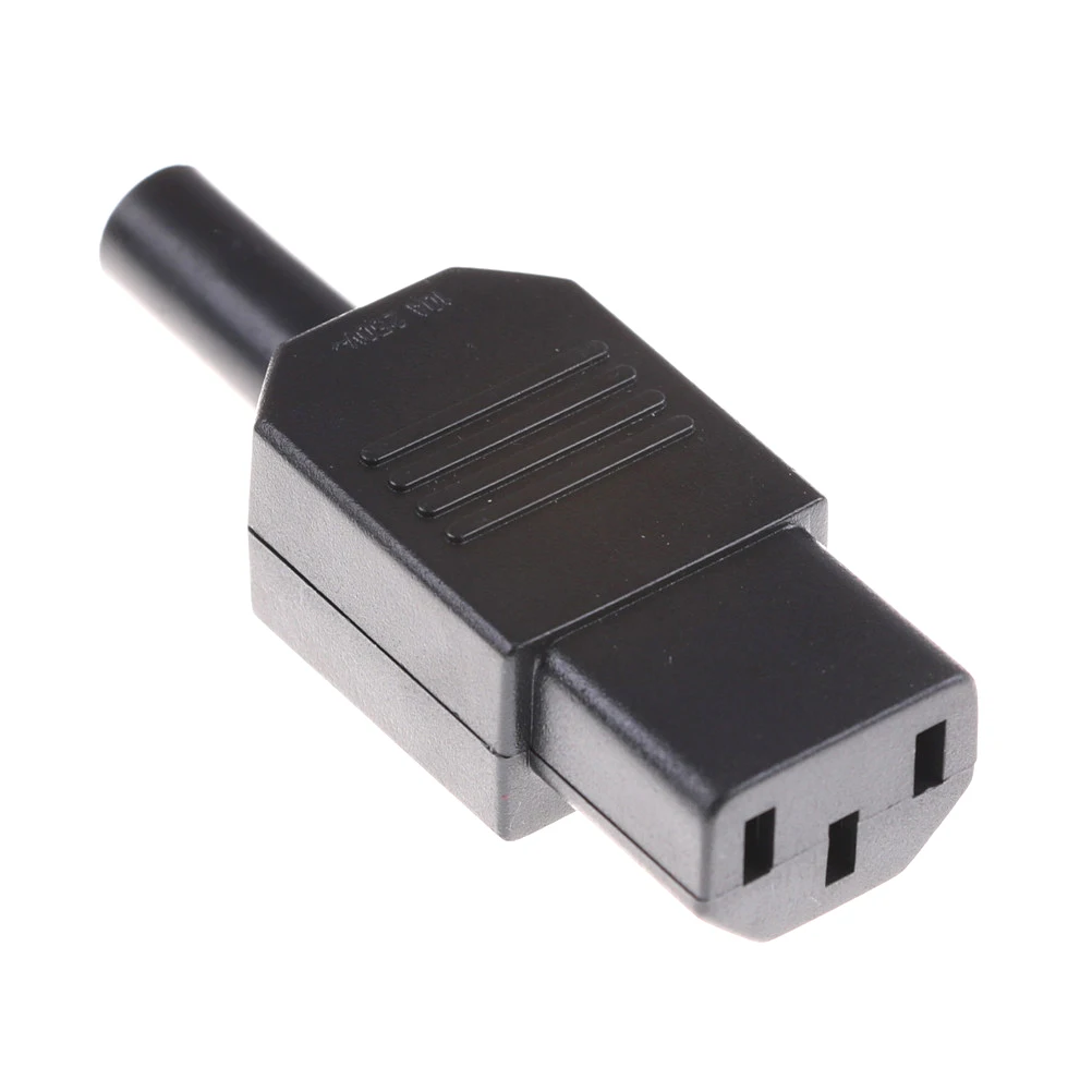 Черный IEC 320 C13 гнездовой разъем Rewirable Мощность 3pin 10A /250V|Соединители| |