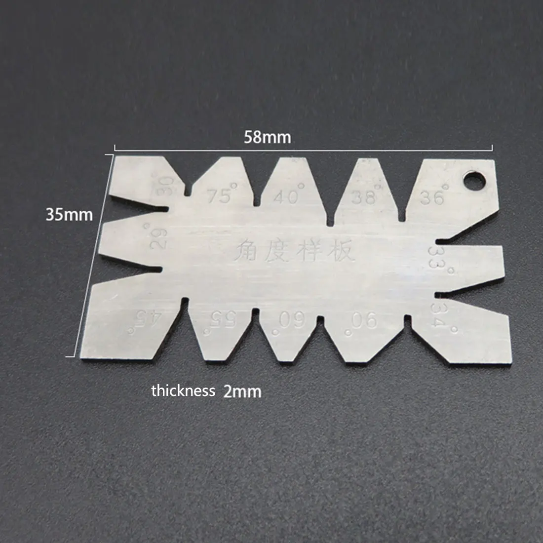 

Stainless Steel Screw Thread Cutting Angle Gage Gauge Measuring Tool Stainless Steel Screw