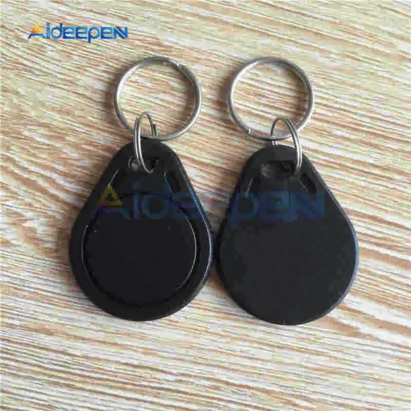5Pcs Black 5 шт. 13,56 МГц RFID S50 IC брелок для ключей, система контроля доступа, смарт-брелоки, брелоки для карт кампуса, управление посещаемостью - Цвет: 5Pcs Black