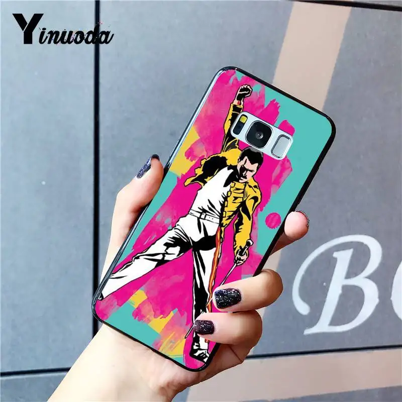 Yinuoda Фредди Меркури Queen band Новый чехол для телефона Fundas Samsung Galaxy S9 plus S7 edge S6 S10
