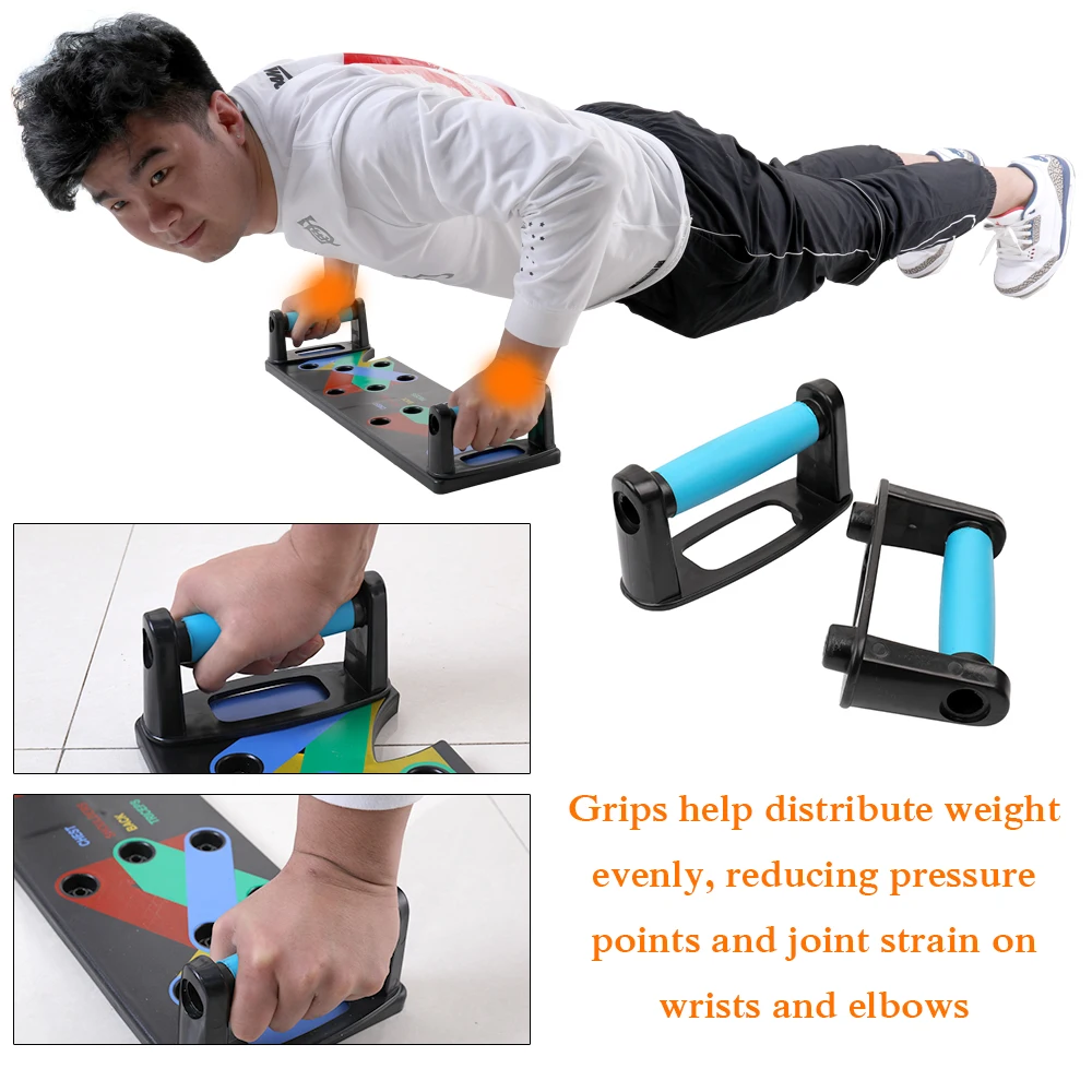 9 in 1 Push Up Rack Board Men Women Comprehensive Fitness Exercise Push-up Stands Body Building Training System Home Equipment | Спорт и