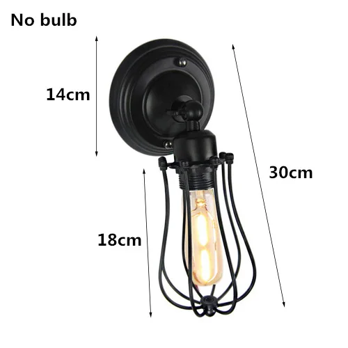 I style Винтаж промышленные настенные светильники бра Wandlamp фоновая фотография в стиле ретро лампа 110 V-220 V E27/E26 Крытый Спальня Ванная комната балкон бар проход потолочный светильник - Цвет абажура: I style