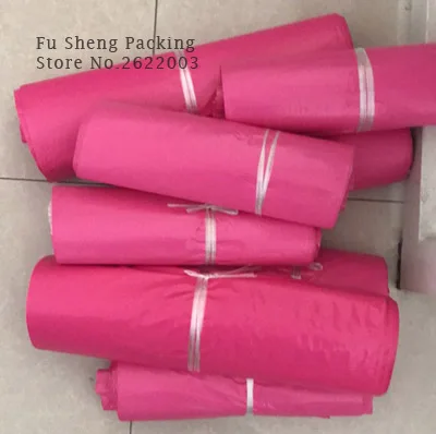 Pink200PCS материал большой белый поли пластиковый почтовый ящик Курьерская сумка пластиковая упаковочная сумка 350x450 мм