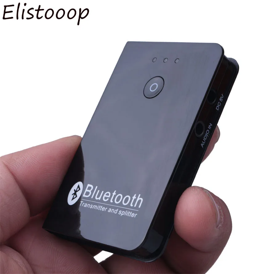 Elistooop беспроводной Bluetooth аудио передатчик и сплиттер 3 5 мм Aux подключение к двум