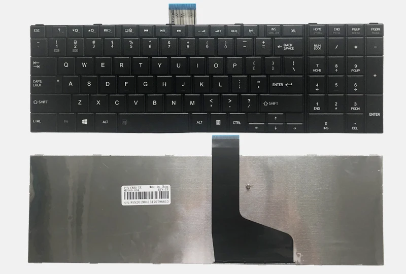 США клавиатура для ноутбука TOSHIBA SATELLITE C850 C850D C855 C855D L850 L850D L855 L855D L870 L870D US черная клавиатура для ноутбука