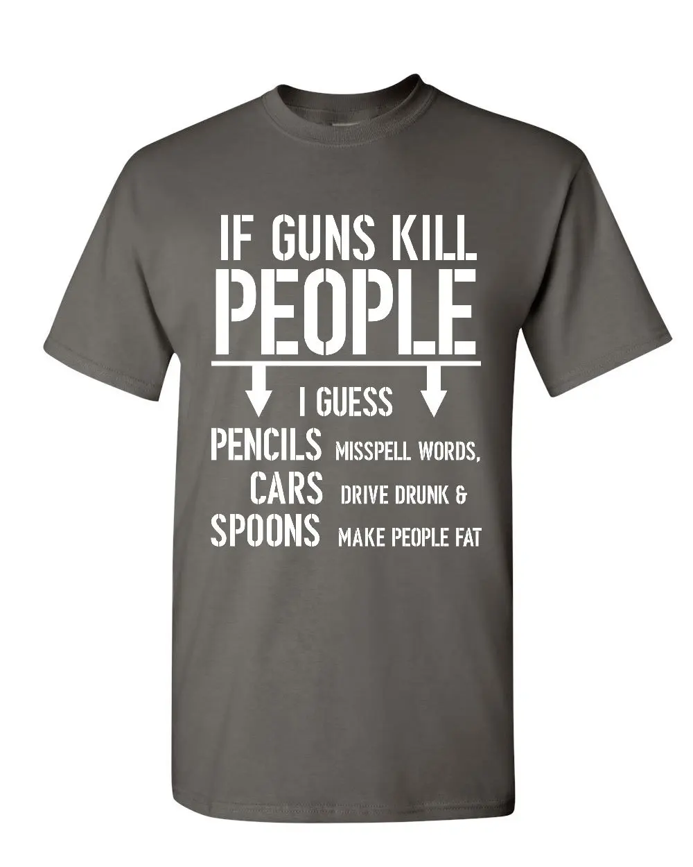 Футболка If Guns Kill People забавная Мужская футболка из натурального хлопка с О