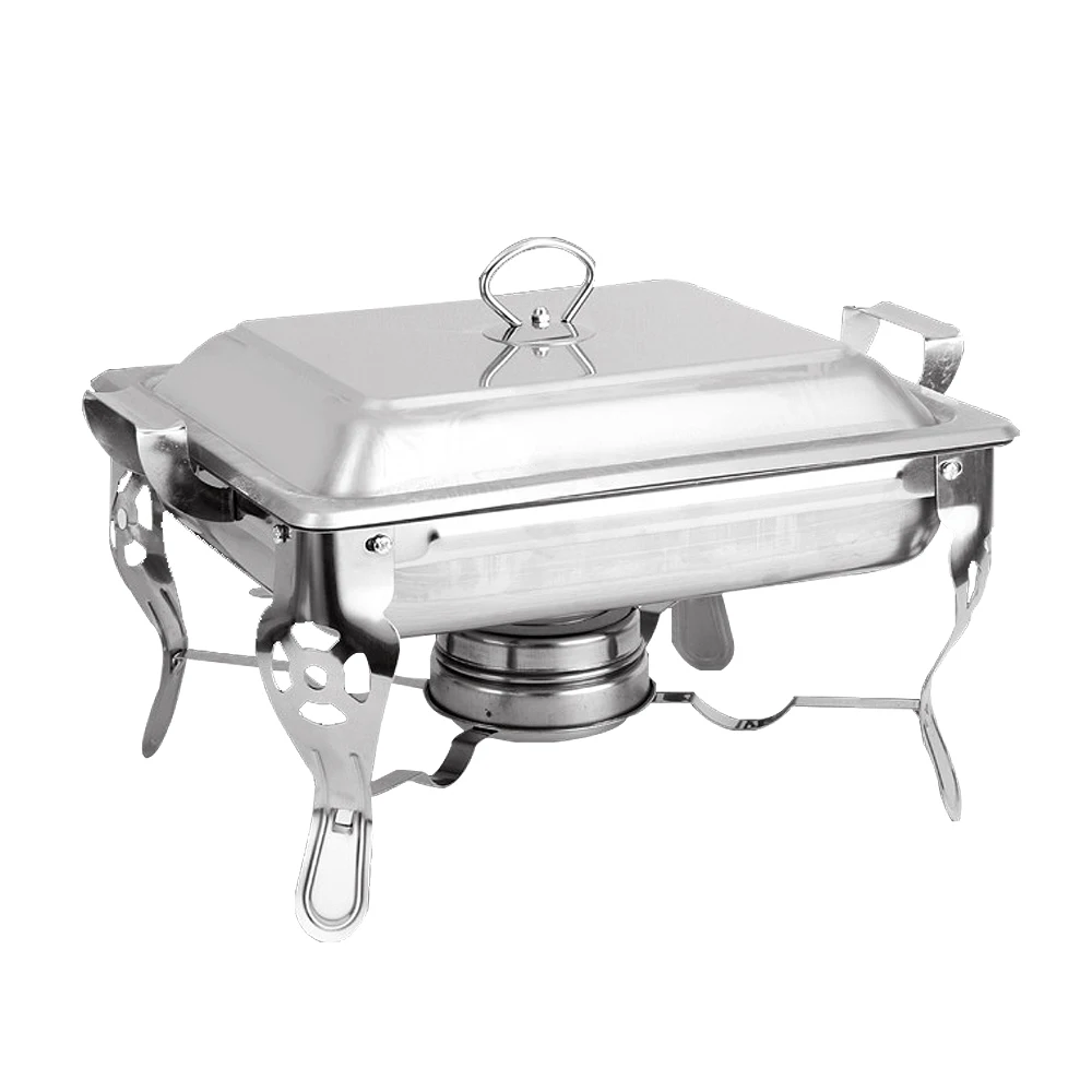 1/2/4x 6L, особенно китайского самовара, со стандартом ISO& шведского стола плиты общественного питания поднос для еды с подогревом обеденный сервировочный из нержавеющей стали простой удаления плита откидного типа - Цвет: 1PC