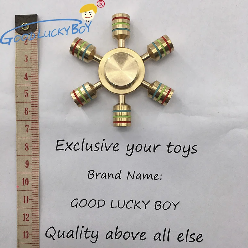 

Spinner Rainbow Metal Copper Bearing Spinner Brass Fidget Spinner For Autism Adult Anti Relieve Stress Hand Spinner Toy Spiner