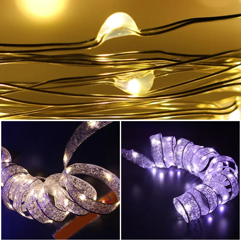 40 светодиодных сказочных гирлянд 4 м звездная лента для праздника свадьбы