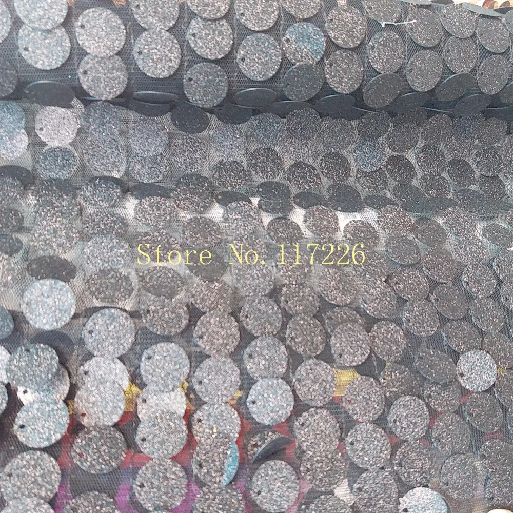 Горячая Распродажа новинка французская кружевная ткань с большими блестками