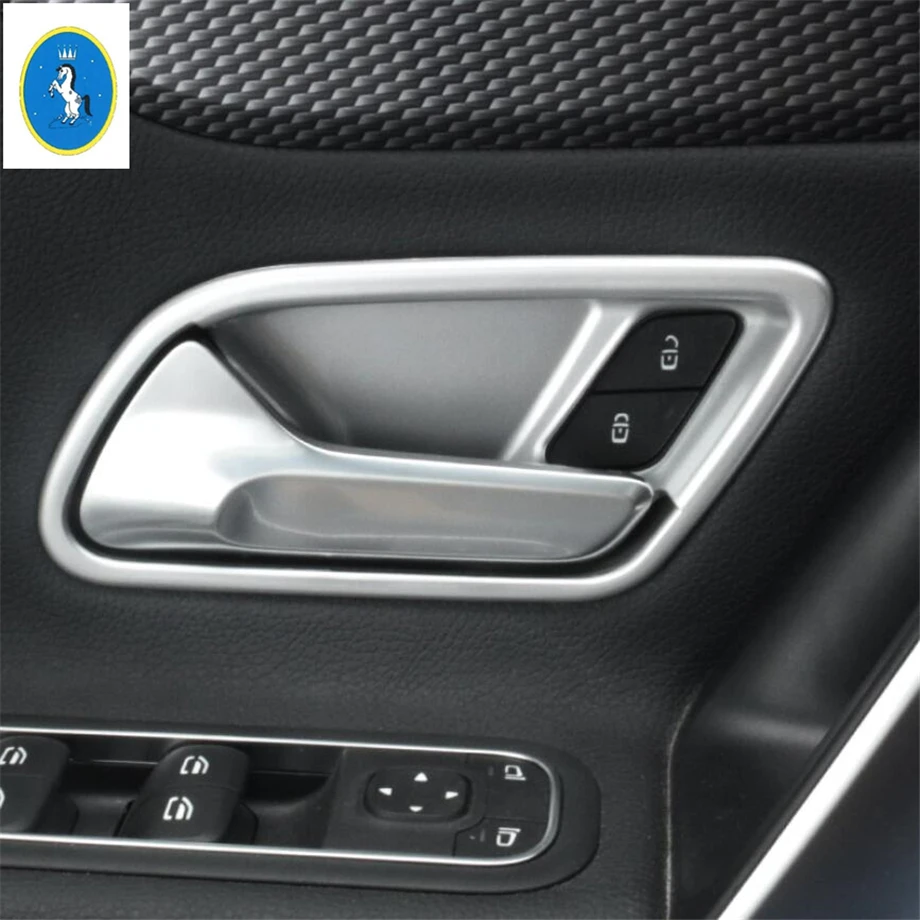 

Yimaautotrims Auto Accessory Inner Door Doorknob Handle Bowl Cover Trim Fit For Mercedes Benz A Class W177 A200 A220 2019 2020