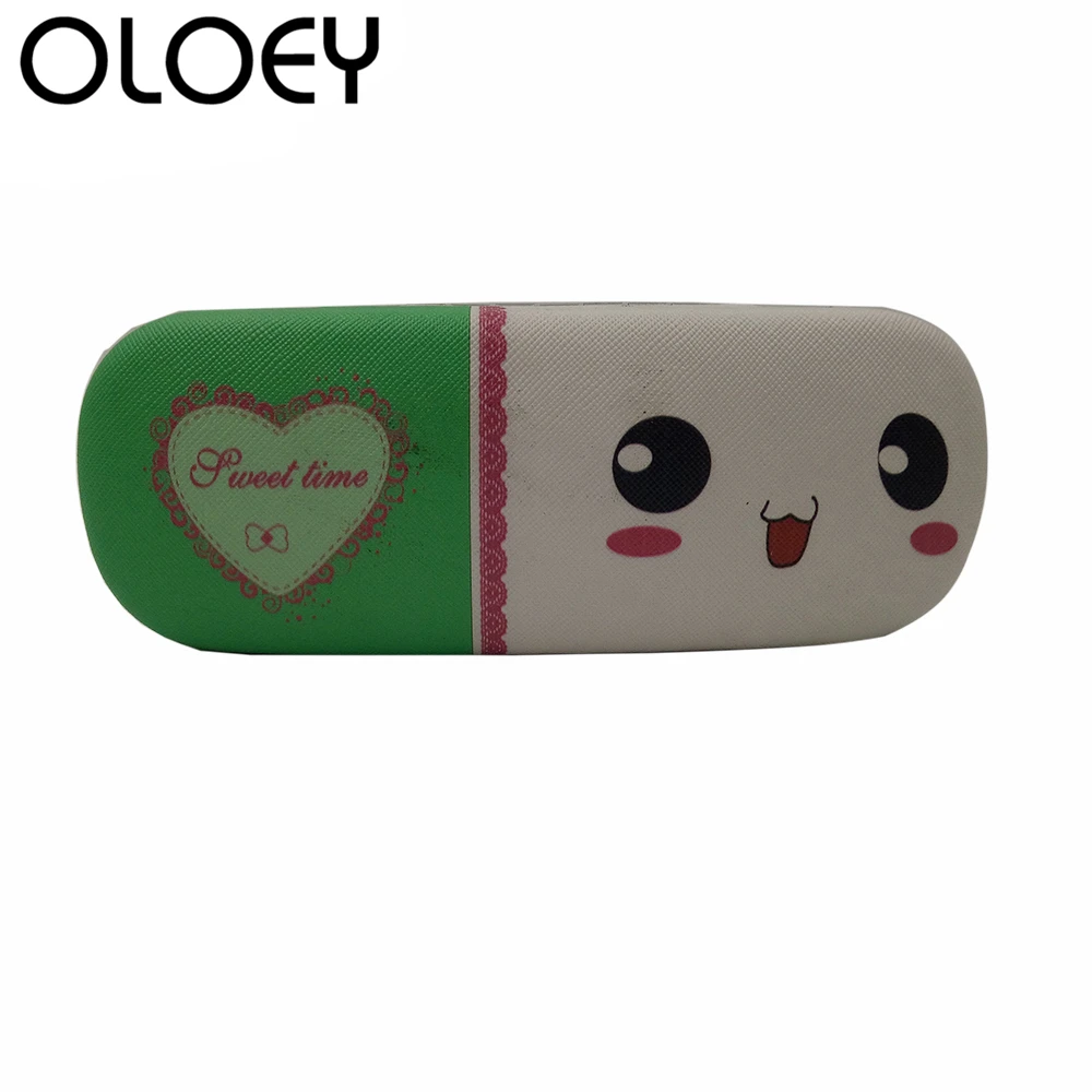 OLOEY 2018 женский мультяшный Чехол для очков с узором в форме сердца девушек очки