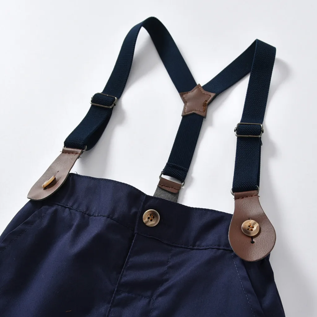 CHAMSGEND/джентльменский комбинезон с галстуком-бабочкой для маленьких мальчиков +