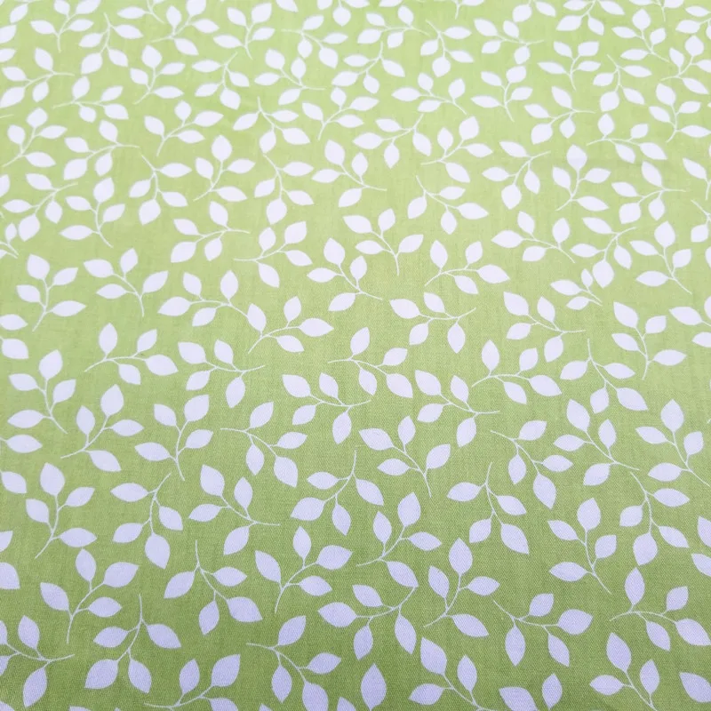 Простынь Пэчворк из хлопчатобумажной ткани с принтом листьев, текстильная ткань для шитья, стеганые простыни, дышащая тонкая ткань для детской одежды.