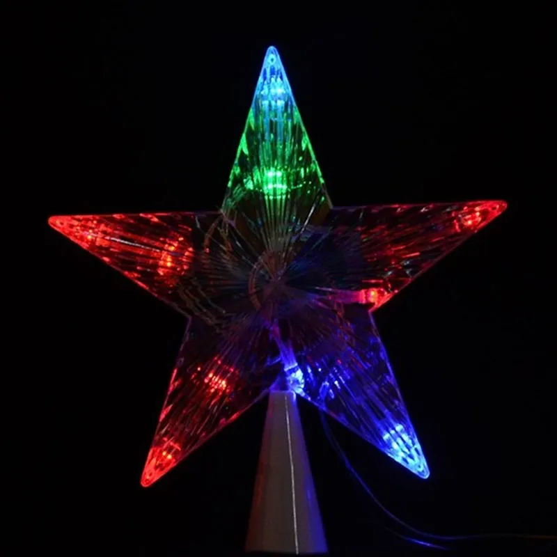 Большая Рождественская елка Topper Star Lights Lamp Multi Color Decoration 100-240V GHS99 | Освещение
