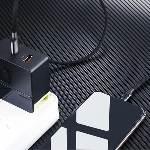 Black Rock MFI PD кабель для быстрой зарядки для iPhone 11 pro X Xr Xs Max 8 Plus 18 Вт шнур зарядного устройства для usb type C до Lightning 8Pin линия передачи данных - Цвет: Black