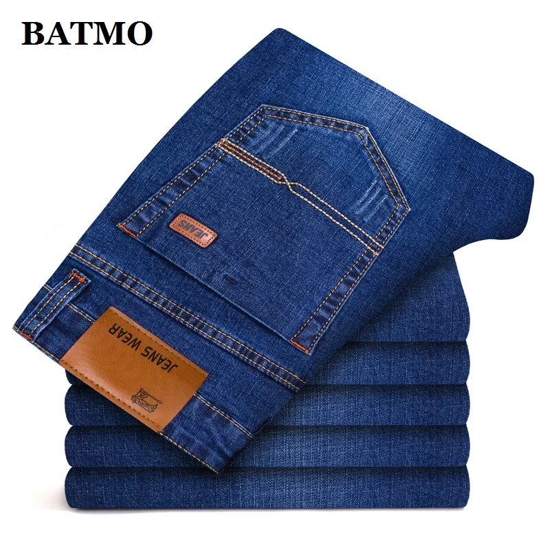 

BATMO 2019 new arrival high quality straight classic jeans men,men's jeans ,plus-size 28-40