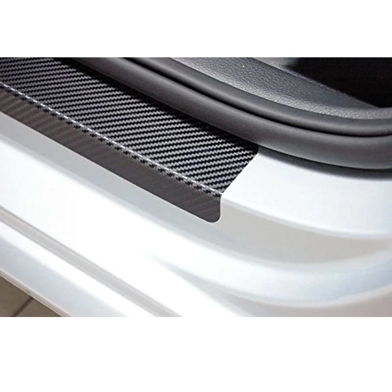 For Mitsubishi OUTLANDER Carbon Fiber Vinyl Sticker Car Door Sill Protector Scuff Plate Accessories | Автомобили и мотоциклы