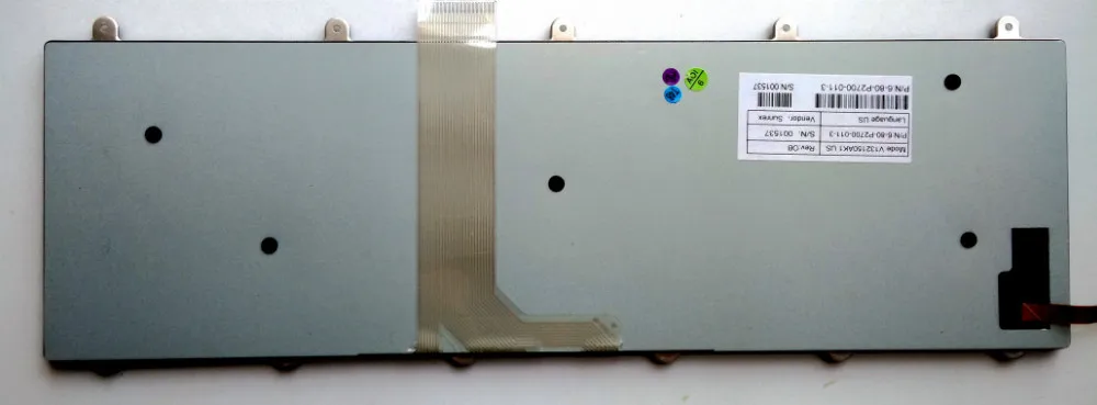 Для ноутбука Clevo P150EM P170EM P370EM P570WM английская Клавиатура США с подсветкой черный