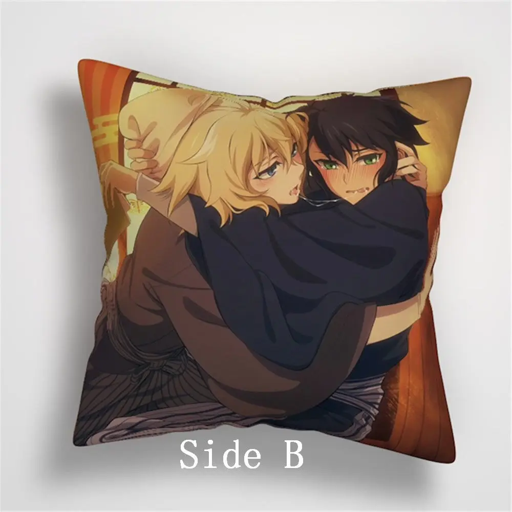 Suef Аниме Манга owari no seraph of the end аниме Двусторонняя Подушка Чехол для подушки 845