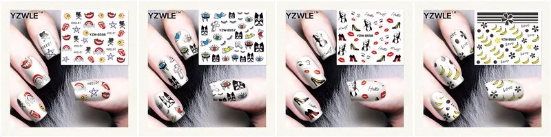 WUF 1 упаковка(10 шт) DIY Nail Art переводная Фольга Наклейка Красота ремесло аксессуары для маникюра салон# XKT-N10