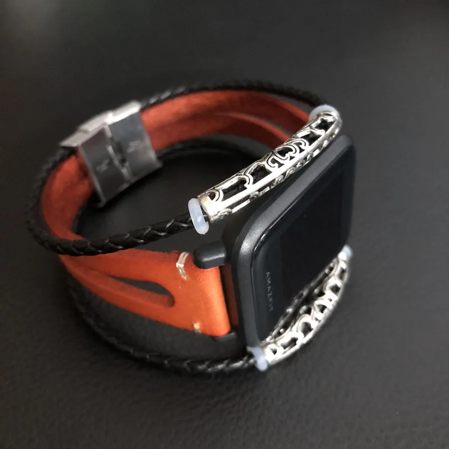 Ремешок для часов Huami Amazfit Bip из натуральной кожи, браслет для часов samsung Galaxy Watch 42 мм, ремешок для Garmin Vivoactive3