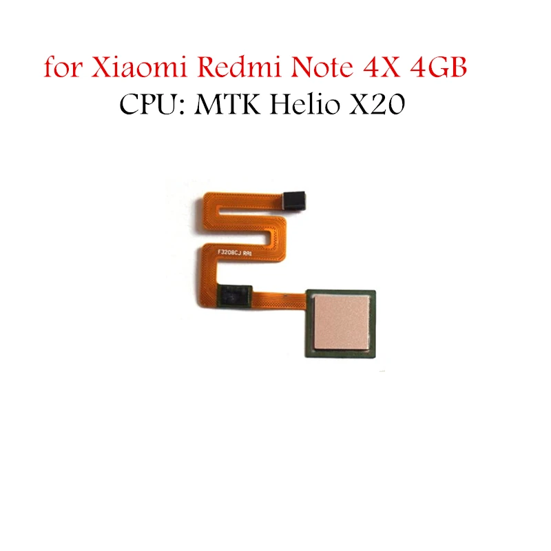 Сканер отпечатков пальцев для Xiaomi Redmi Note 4X 4 Гб гибкий кабель домашней кнопки
