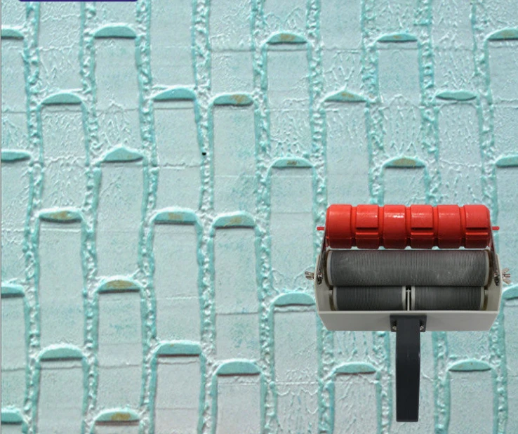 Стены искусства инструменты с рисунком поддерживающим роликом для отделки стен 7