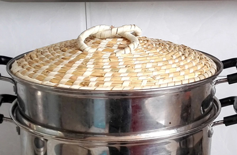 Ручная работа Сковорода Из Нержавеющей Стали и Дерева железная алюминиевая