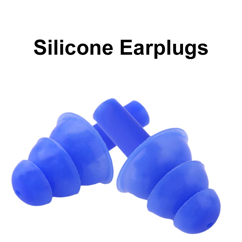 ZOHAN 5 Pairs Soft Silicone Ear Plugs Hearing Protection For Travel Sleep Noise Reduction EarPlugs Anti Noise Sound Insulation